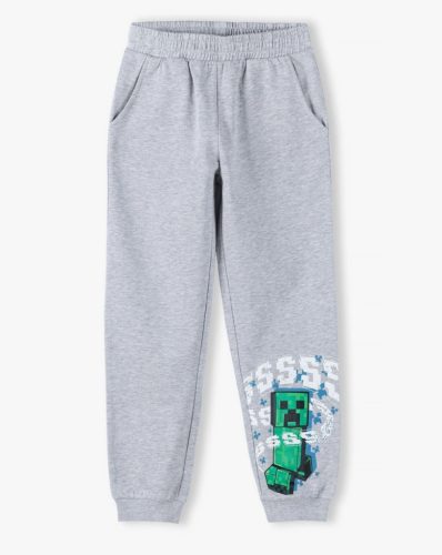 Minecraft Grey gyerek hosszú nadrág, jogging alsó 10 év /140 cm