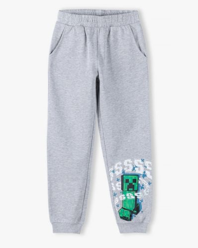 Minecraft Grey gyerek hosszú nadrág, jogging alsó 12 év / 152 cm
