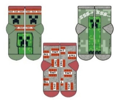 Minecraft TNT gyerek zokni 27/30