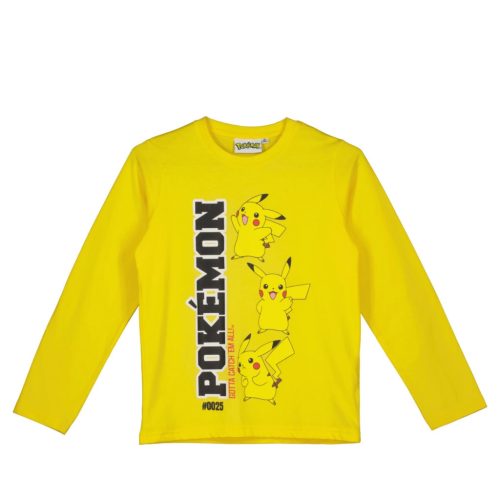 Pokémon Yellow gyerek hosszú ujjú póló, felső 9 év / 134 cm
