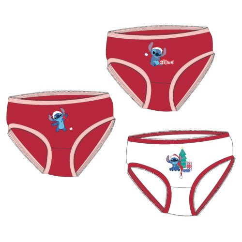Disney Lilo és Stitch, A csillagkutya Gift karácsonyi gyerek fehérnemű, bugyi 3 darab/csomag 4 - 5 év / 104 - 110 cm