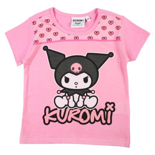 Hello Kitty Kuromi Pink gyerek rövid póló, felső 6 év / 116 cm