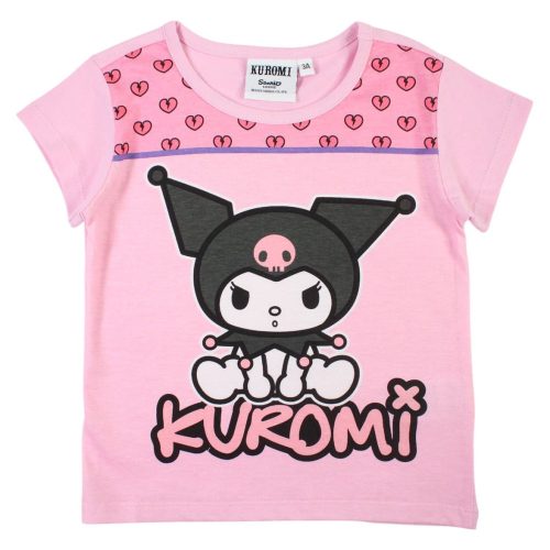 Hello Kitty Kuromi Light Pink gyerek rövid póló, felső 5 év / 110 cm