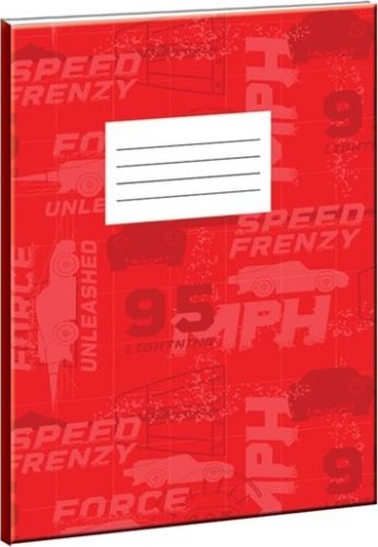 Disney Verdák Red Speed B/5 vonalas füzet 50 lapos