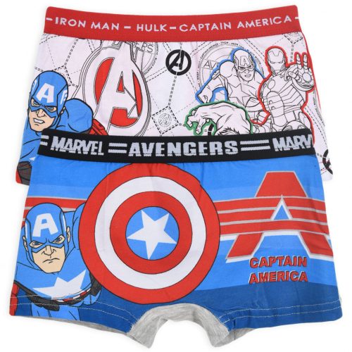 Bosszúállók Captain America gyerek boxeralsó 2 darab/csomag 6 - 8 év / 116 - 128 cm