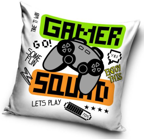 Gamer párna, díszpárna 40 x 40 cm