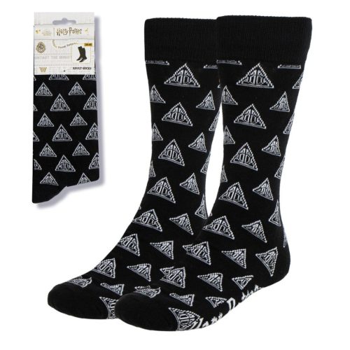 Harry Potter Deathly Hallows felnőtt hosszú szárú zokni 38/45