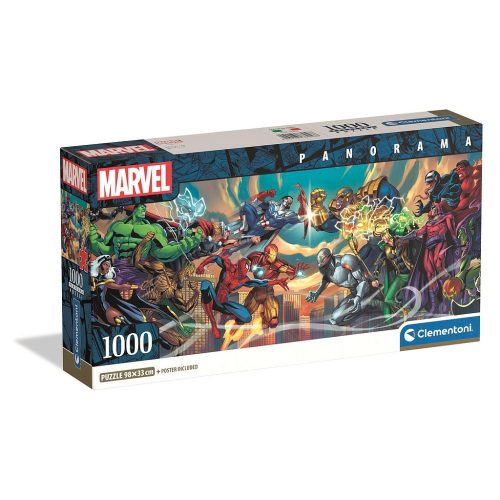 Bosszúállók VS Villains 1000 db-os panorama Compact puzzle Clementoni
