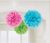 Színes Multicolour függő pom pom dekoráció 3 db-os