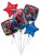 Pókember Bouquet fólia lufi 5 db-os szett