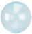 Áttetsző Crystal Gömb Blue Fólia lufi 45 cm