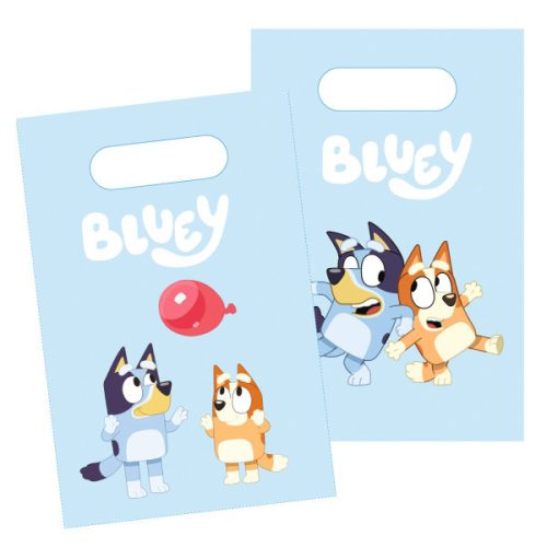 Bluey Joke papír ajándéktasak, ajándékzacskó 8 db-os