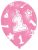 Első születésnap Pink léggömb, lufi 6 db-os 11 inch (27,5 cm)