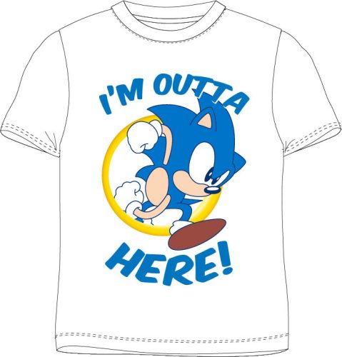 Sonic a sündisznó Here gyerek rövid póló, felső 4 év / 104 cm