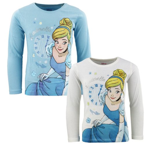 Disney Hercegnők Cinderella gyerek hosszú póló, felső 3 - 8 év / 98 - 128 cm