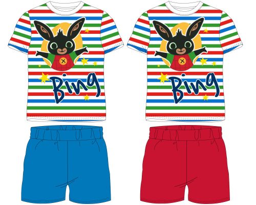 Bing Striped gyerek rövid pizsama 2 - 6 év / 92 - 116 cm