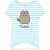 Pusheen Striped női rövid hálópóló XS