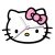 Hello Kitty Bow XL falióra 50 cm