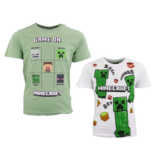 Minecraft Game On gyerek rövid póló, felső 6 - 12 év / 116 - 152 cm