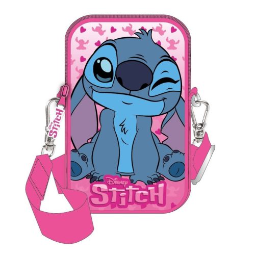 Disney Lilo és Stitch, A csillagkutya Pink Deluxe telefontartó táska 18 cm
