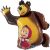 Mása és a medve Smile fólia lufi 107 cm