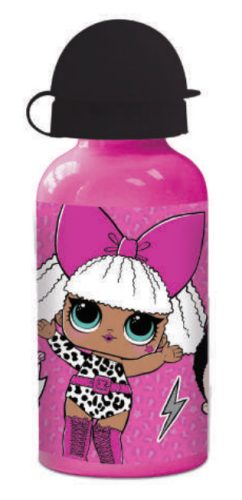 LOL Surprise Pink alumínium kulacs ivókupakkal 400 ml