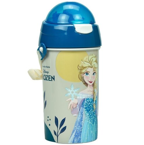Disney Jégvarázs Together műanyag szívószálas kulacs akasztóval 500 ml