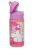 Hello Kitty Unicorn alumínium szívószálas kulacs akasztóval 500 ml