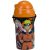 Naruto Fire műanyag szívószálas kulacs akasztóval 500 ml