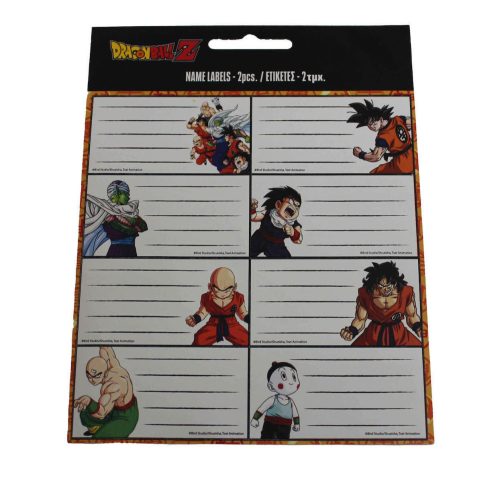 Dragon Ball Z-Fighter füzetcímke 16 db-os