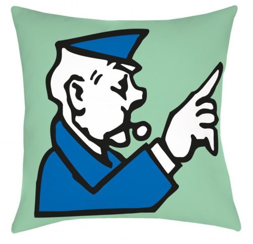 Monopoly Policeman párna, díszpárna 40x40 cm