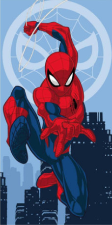 Pókember Jump Hero fürdőlepedő, strand törölköző 70x140cm