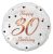 Happy Birthday 30 B&C White fólia lufi 36 cm