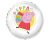 Peppa malac White fólia lufi 48 cm (WP)