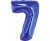 Kék Blue 7-es mini szám fólia lufi 35 cm