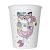 Állatos Cat Vibes papír pohár 8 db-os 250 ml