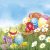 Húsvét Eggs and Daisies szalvéta 20 db-os 33x33 cm