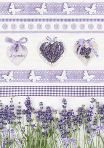 Levendula Heart A/4 gumis mappa
