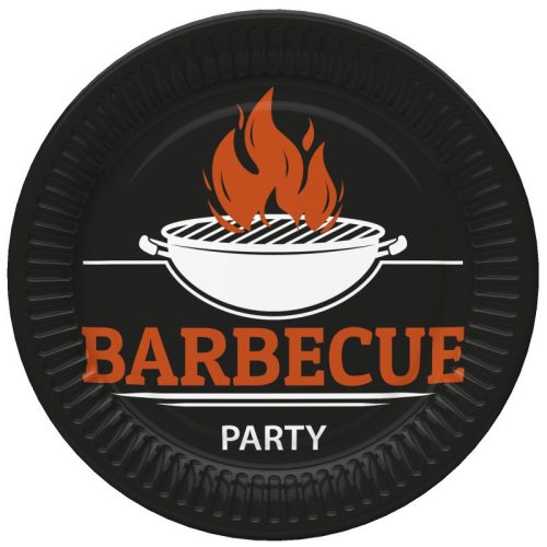 Barbecue Party papírtányér 8 db-os 18 cm