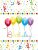 Happy Birthday Streamers ajándéktasak, ajándékzacskó 6 db-os