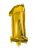 Arany Gold mini 1-es szám fólia lufi 33 cm