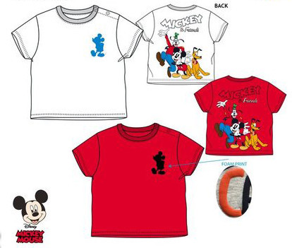 Disney Mickey Friends baba póló, felső 6-24 hó