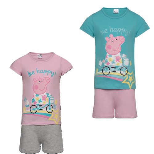 Peppa malac Bike gyerek rövid pizsama 3 - 6 év / 98 - 116 cm