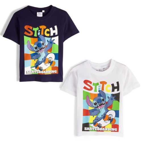 Disney Lilo és Stitch, A csillagkutya Skateboarding gyerek rövid póló, felső 4 - 10 év / 104 - 140 cm