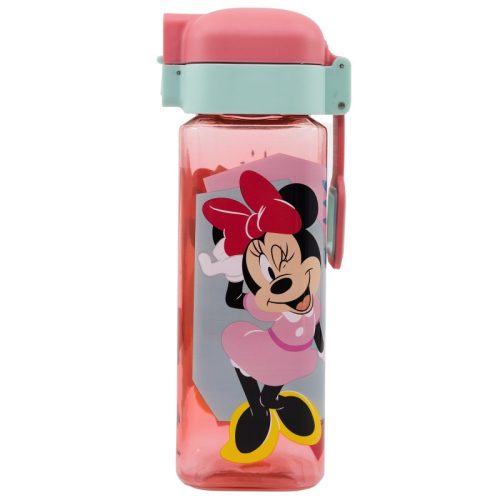 Disney Minnie Being More műanyag szívószálas kulacs akasztóval 550 ml