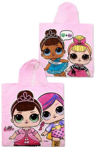 LOL Surprise Crown strand törölköző poncsó 50x115 cm