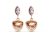 Victoria Rose gold színű színes köves fülbevaló